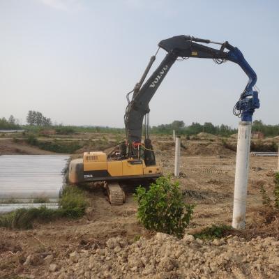 China 10 Meter Coated Concrete Pile Driving Equipment Vibro Hammer For Solar Project for sale