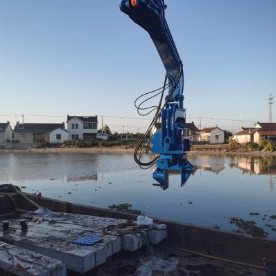 China Excavador Mounted Vibro Hammer de Hitachi para el cuadrado del cemento que llena la construcción en venta