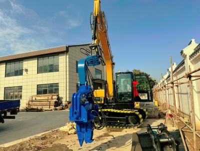 China 10 Meter Sheet Pile Driving Vibro Hammer For Excavator for sale