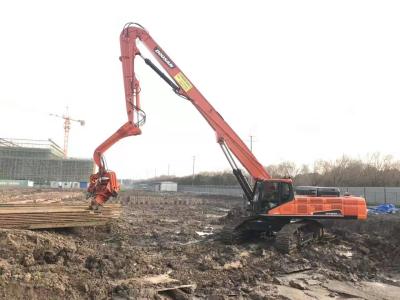 China Excavator Mounted Hydraulic Pile Driving Equipment Fast Silence Operation for sale