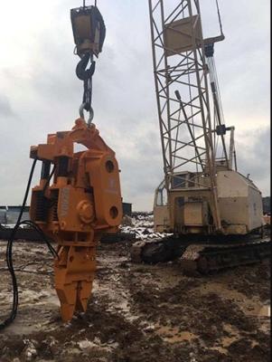 China RC Pile Driving With Wheeler Excavator Suitable For 6 To 8 Meter Sheet Piles for sale