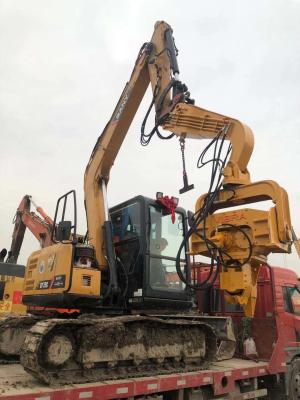 China 12m Pneumatic Excavator Mounted  Sheet Pile Driving Machine for sale