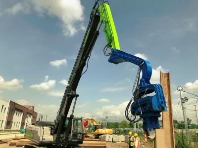 China 21m Sheet Pile Driving Equipment Electric Vibro Hammer for sale