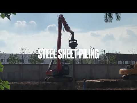 One pile driver multiple types of piling work