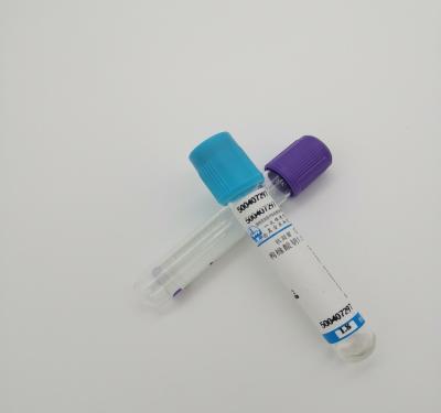 China Blue Disposable Vacuum Blood Collection Tube 1-10ml Anticoagulation Natril Citras1:9 CE ISO for sale