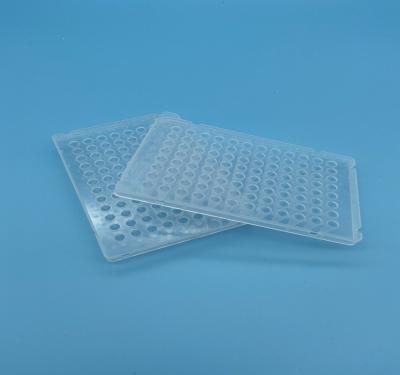 China Medical Grade Polypropylene Non Skirted Pcr Plate 96 Well Transparent 0.1ml PCR for sale
