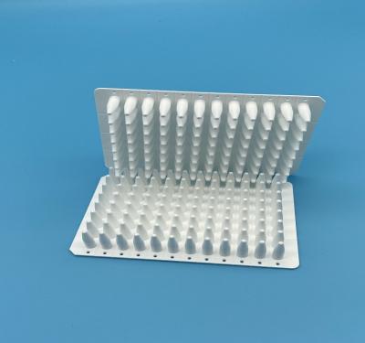 China Deep Well 96 Well Semi Skirted Pcr Plate White 0.1ml for sale