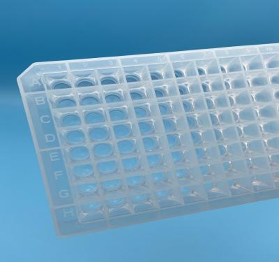 China Sterile Transparent Shallow 96 Well Plate For PCR Experiments for sale