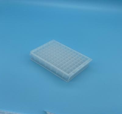 China Arbeits-überzieht geformter Tiefbrunnen PCR Rundboden-wohle Platte transparente 96 zu verkaufen