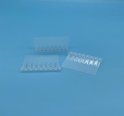 China Polypropylene Transparent PCR Plates Low Profile 8 Even Magnetic Needle Set Round Bottom for sale