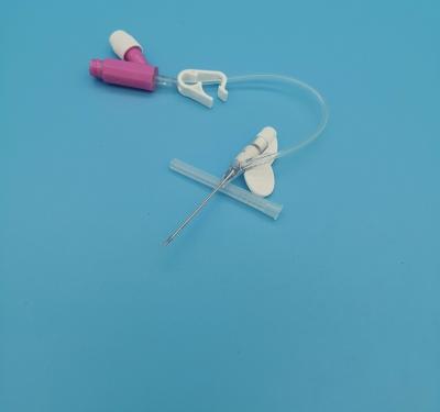 China Tipo rosado disponible cánula de la presión positiva de 20G Y del catéter del intravenoso para la transfusión de sangre de la infusión de la emergencia en venta