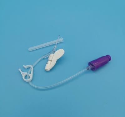 China 26G Butterfly Positive Pressure Type Disposable Iv Cannula Tiny Blood Vessels Purple for sale