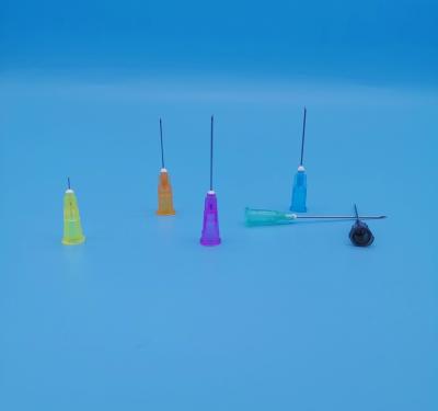 China Agulhas descartáveis e seringas do furo inclinado cor-de-rosa 1.2mm para fora do diâmetro 18G para Inuslin à venda