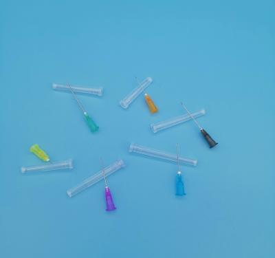 China Disposable Pink Syringe Needle Side Hole Out Diameter 1.2mm 18G for sale