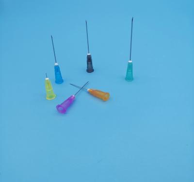 中国 3mmの11G側面の穴との使い捨て可能なスポイトの針の緑の黄色 販売のため