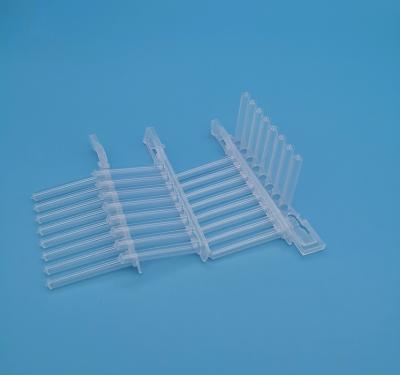 China 2.2ml Deep Well PCR Plates Polypropylene Transparent 8 Even Magnetic Needle Set Pointed Bottom for sale