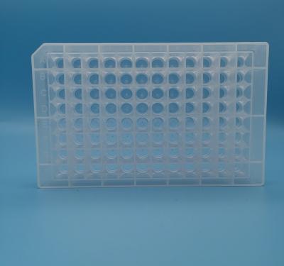 China Magnetic Sleeve Deep Well PCR Plates Sterilization Transparent 96-Well Pointed Bottom for sale