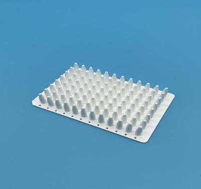 China Wide Skirted Deep Well PCR Plates White 0.2ml 96 Well for sale