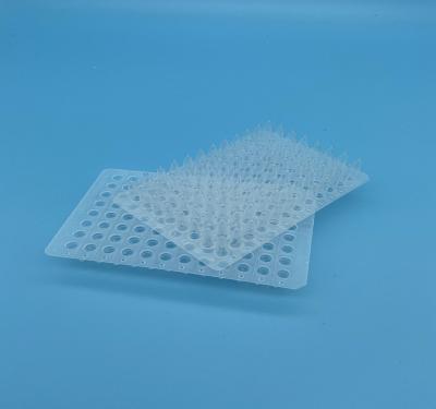 China Transparent 0.1ml PCR 96 Well Semi Skirted PCR Plate for sale