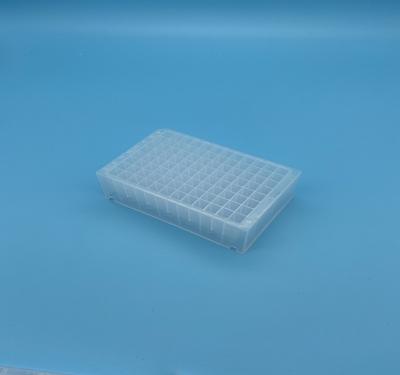 China Transparent Deep Well Pcr Plates 96 Well Square Well Sharp Bottomed Sterilization for sale