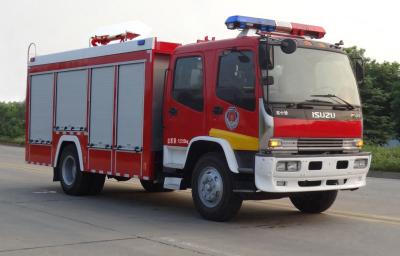 Chine Norme d'émission de l'euro 4 de l'euro 4 de l'euro 3 de couleur rouge de camion de pompiers du gaz diesel d'ISUZU à vendre