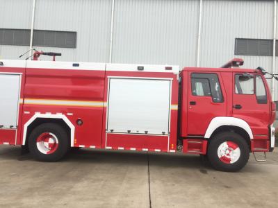 China Howo 4X2 Water Foam Fire Engine Truck With Double Cabin Multipurpose for sale