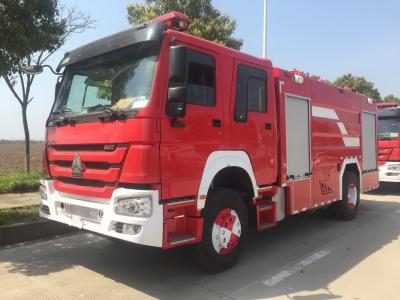 China Camión de la lucha contra el fuego de la espuma del agua de HOWO, 4x2 vehículo de rescate de emergencia de 8 toneladas en venta