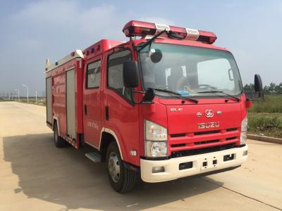 China Mini 190 HP ISUZU 4X2  4000L Fire Fighting Truck With Foam for sale