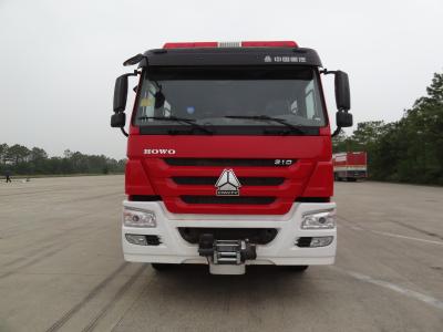 China HOWO 4X2 Rescue Engine Fire Truck High Capacity With 5 Ton Crane for sale