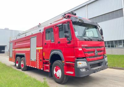 China SINOTRUK 336KW Water Rescue Fire Truck 6x4 With 10t Water 2t Foam Capacity for sale