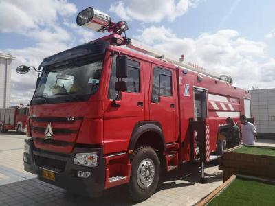 China SINOTRUK 18 Meter Water Tower Fire Truck 460HP 10 Wheel Heavy Duty for sale