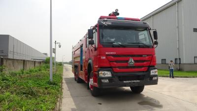 中国 18 メートルの水消防車、10000L 水容量の 6x4 336KW の重い救助車 販売のため