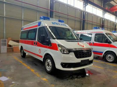 중국 병원 환자 수송을 위한 디젤 엔진 중앙 지붕 응급조치 구급차 판매용