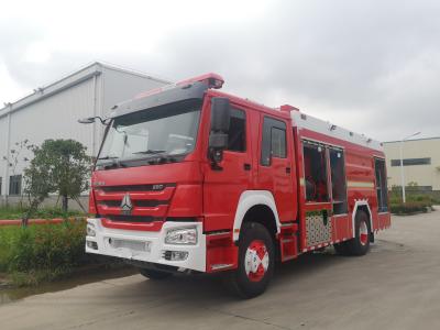 China HOWO 276kw Fire Trucks Rescue 10 Wheeled 10t With Foam Powder Combination for sale