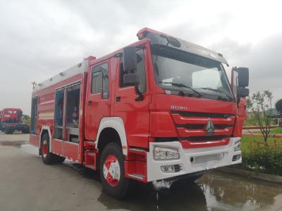 China SINOTRUK 375HP Dry Powder Fire Truck 6x4 With 2000kg Powder Capacity for sale