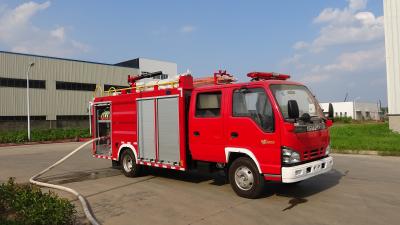 China 96KW Mini Rescue Fire Trucks With Water Foam Powder Multifunctional for sale