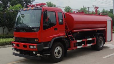 China ISUZU 240 pk zware brandweerwagen met 10800 liter watercapaciteit Te koop