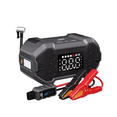 China 12V Type-C Input Green Keeper UltraSafe 3000A Car Battery Booster with Air Compressor for sale