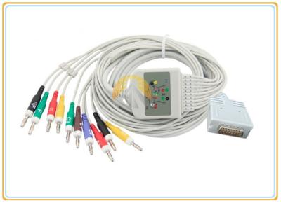 China Burdick EK-10 One Piece ECG Electrode Cable Superior Flexibility / Durability for sale