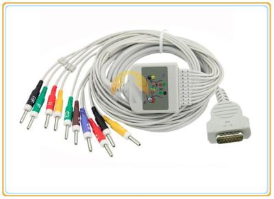 China GE Marquette MAC 500 ECG Electrode Cable Durable Medical Grade TPU Cable for sale