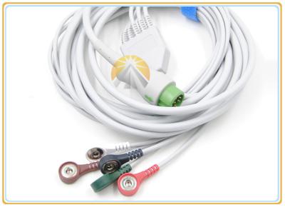 China Cable de Mindray Ecg de 5 alambres de ventaja, 12 broche AHA del cable de Ecg de la ventaja del Pin 5 para T5 T8 en venta