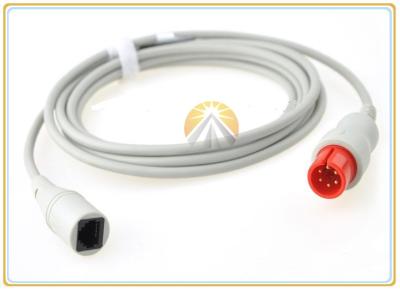 China Gray 6 Pin Invasive Blood Pressure Cable For Spacelabs Mindray Goldway for sale