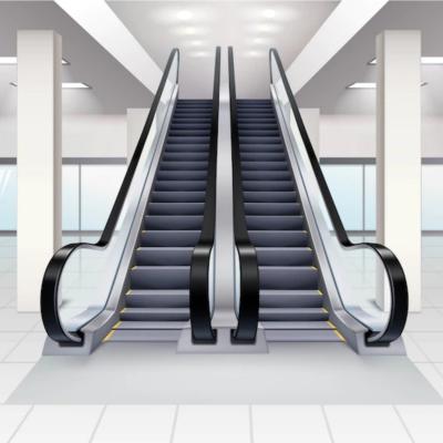China Public Shopping Mall Escalator Transparent Balustrade Indoor Railway Station Escalator for sale