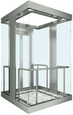 China Square Observation Elevator Fuji VVVF AC Drive Glass Sightseeing Elevator for sale