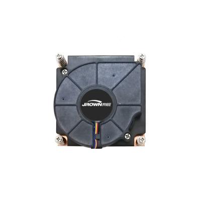 China 81x81x26mm Higher Power Cooper Skived Heat Sink With Cooling Fan for sale