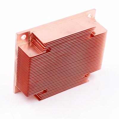 China High Precision Copper Skiving Heat Sink Aluminum For IGBT Cooler for sale