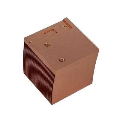 China Industrial Server Copper Soldering Heat Sink CNC Precision Maching for sale