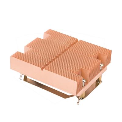 China Copper Soldering CNC Precision Maching Heat Transfer Heat Sink For Industrial Server for sale