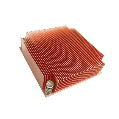 China CNC Precision Maching Processing Copper Soldering Heat Sink For Industrial Server for sale