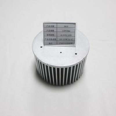 China Round Natural Anodizing Cold Forging Heat Sink With Existing Mold Dia 110mm for sale
